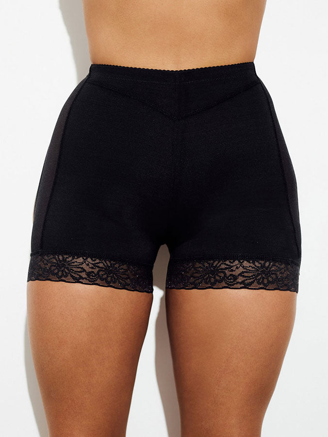1103 Seamless Butt Lifting Shorts – Lace Trim Shapewear