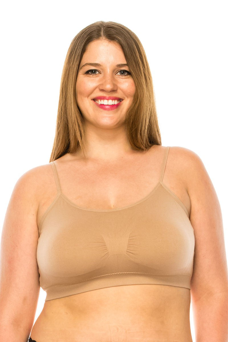 72091 6 Piece Comfortable Breathable Microfiber Bra with Removable Straps