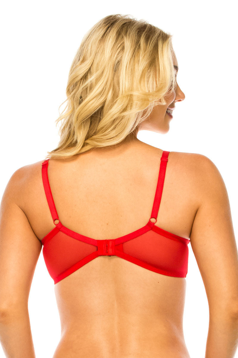 32560 12 Piece Adjustable, Underwire Floral Lace Push Up Bra B/C Cup