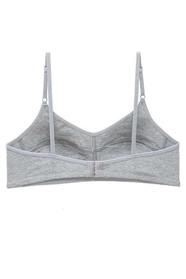 32572 6 Pieces Adjustable Straps, Comfortable Cotton Blend Wire-Free Junior A Cup Bra