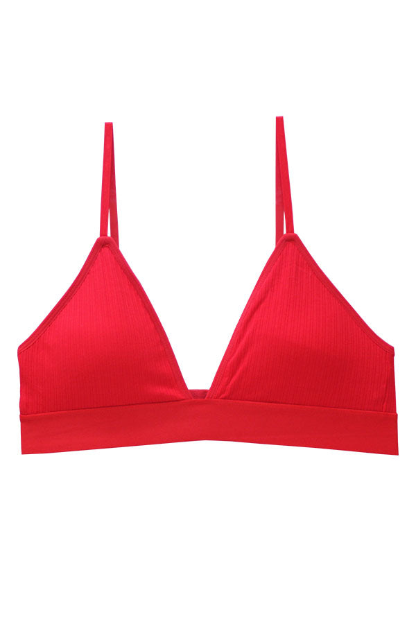 32574 6 Pieces Wireless Comfort with Adjustable Straps Cotton Bralette