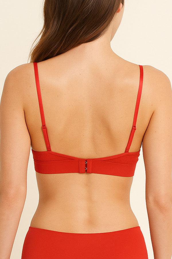32574 6 Pieces Wireless Comfort with Adjustable Straps Cotton Bralette