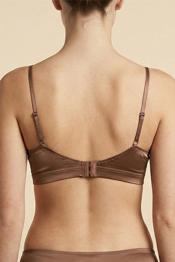 32576 Wholesale Satin Wireless Bralette w/ Pads – 6pc Prepack (S-XL)