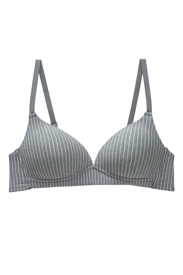 32582 12 Pieces Adjustable Straps, No Push-Up Wire-Free Cotton Bra – A Cup