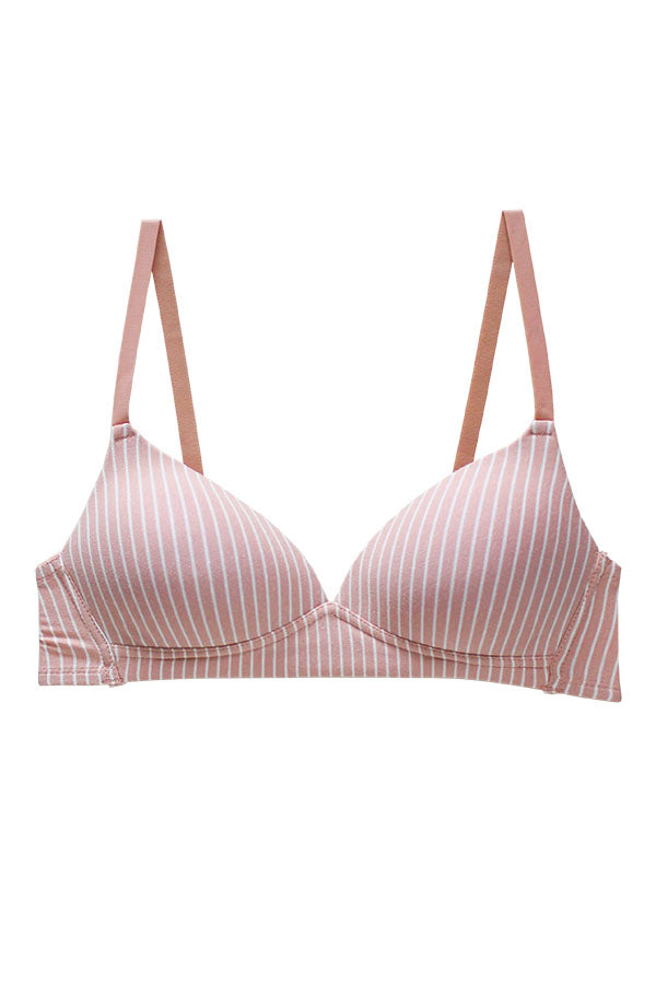 32582 12 Pieces Adjustable Straps, No Push-Up Wire-Free Cotton Bra – A Cup