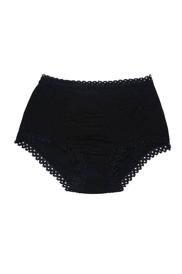 33023 12 Pieces Lace Trim Ultra-Soft & Comfortable, Rayon Blend Brief C02