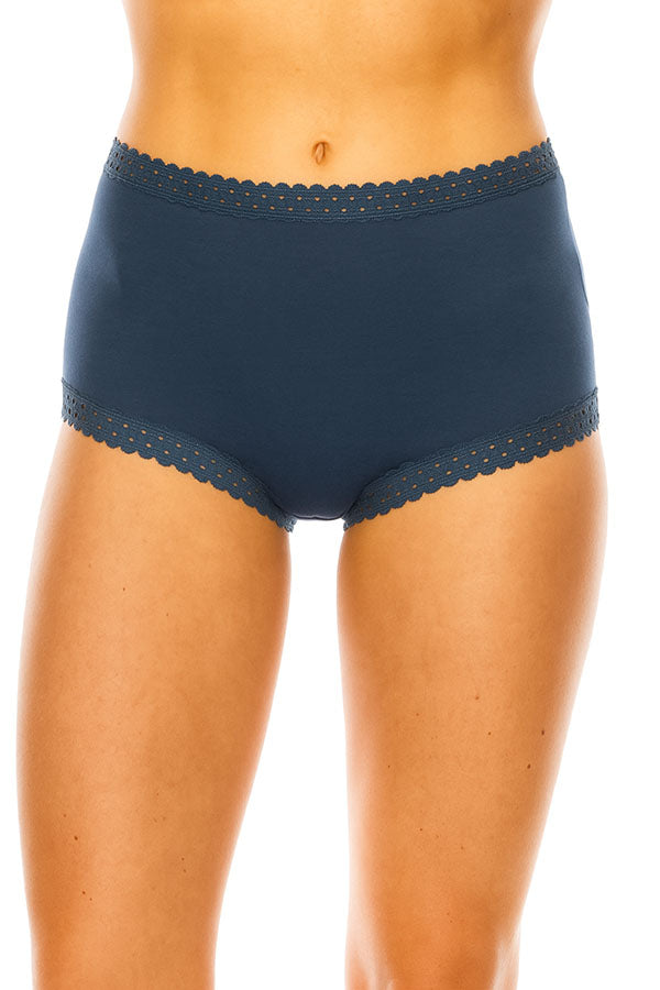 33023 12 Pieces Lace Trim Ultra-Soft & Comfortable, Rayon Blend Brief C02