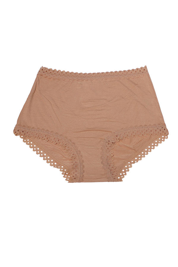 33023 12 Pieces Lace Trim Ultra-Soft & Comfortable, Rayon Blend Brief C02