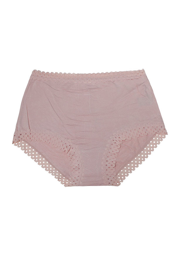 33023 12 Pieces Lace Trim Ultra-Soft & Comfortable, Rayon Blend Brief C02