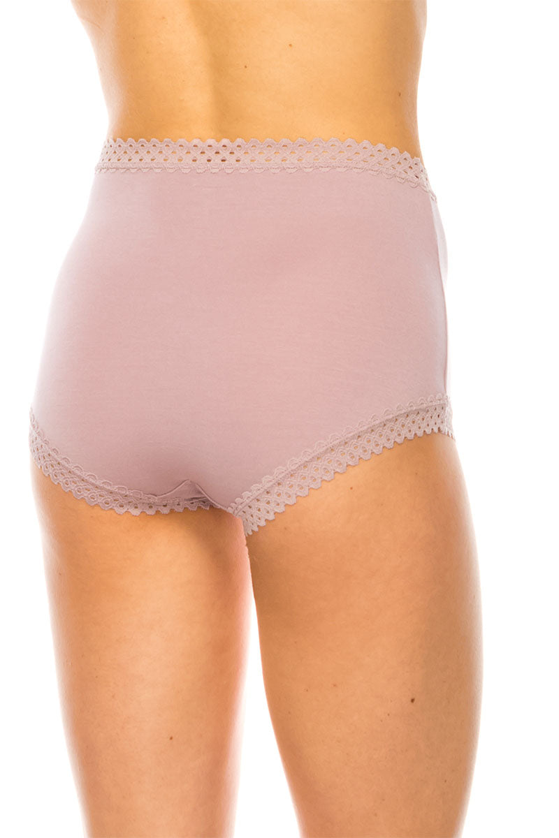 33023 Comfortable & Stylish Lace Trim Soft Brief C01