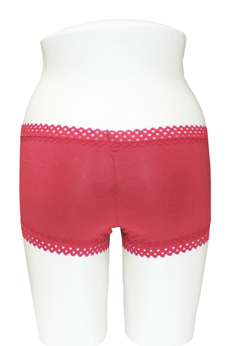 33024 12-Pack Elastic Band, Rayon/Spandex Blend Very Soft Brief with Lace Trim C03