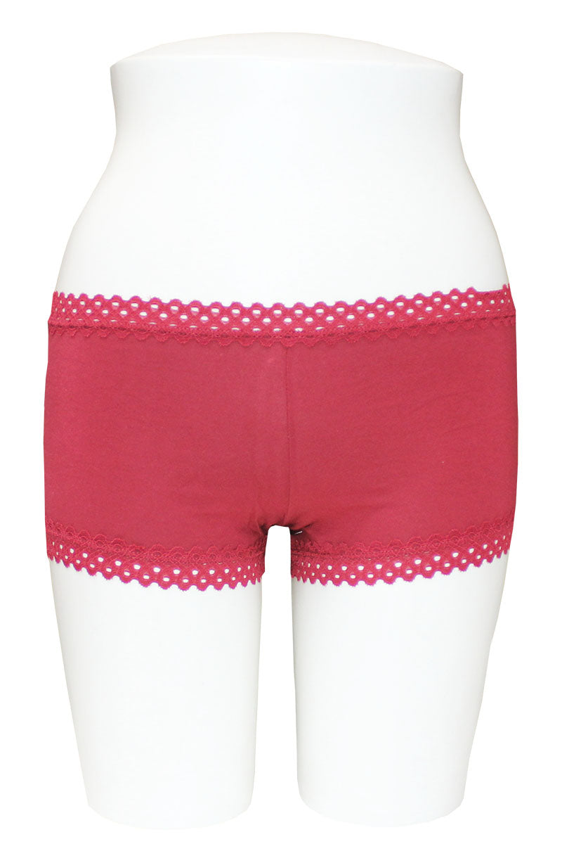 33024 12-Pack Elastic Band, Rayon/Spandex Blend Very Soft Brief with Lace Trim C03