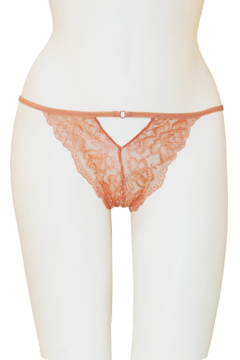 33337 12 Piece Crotchless Lace Panty with Heart Back Detail – Mid Rise