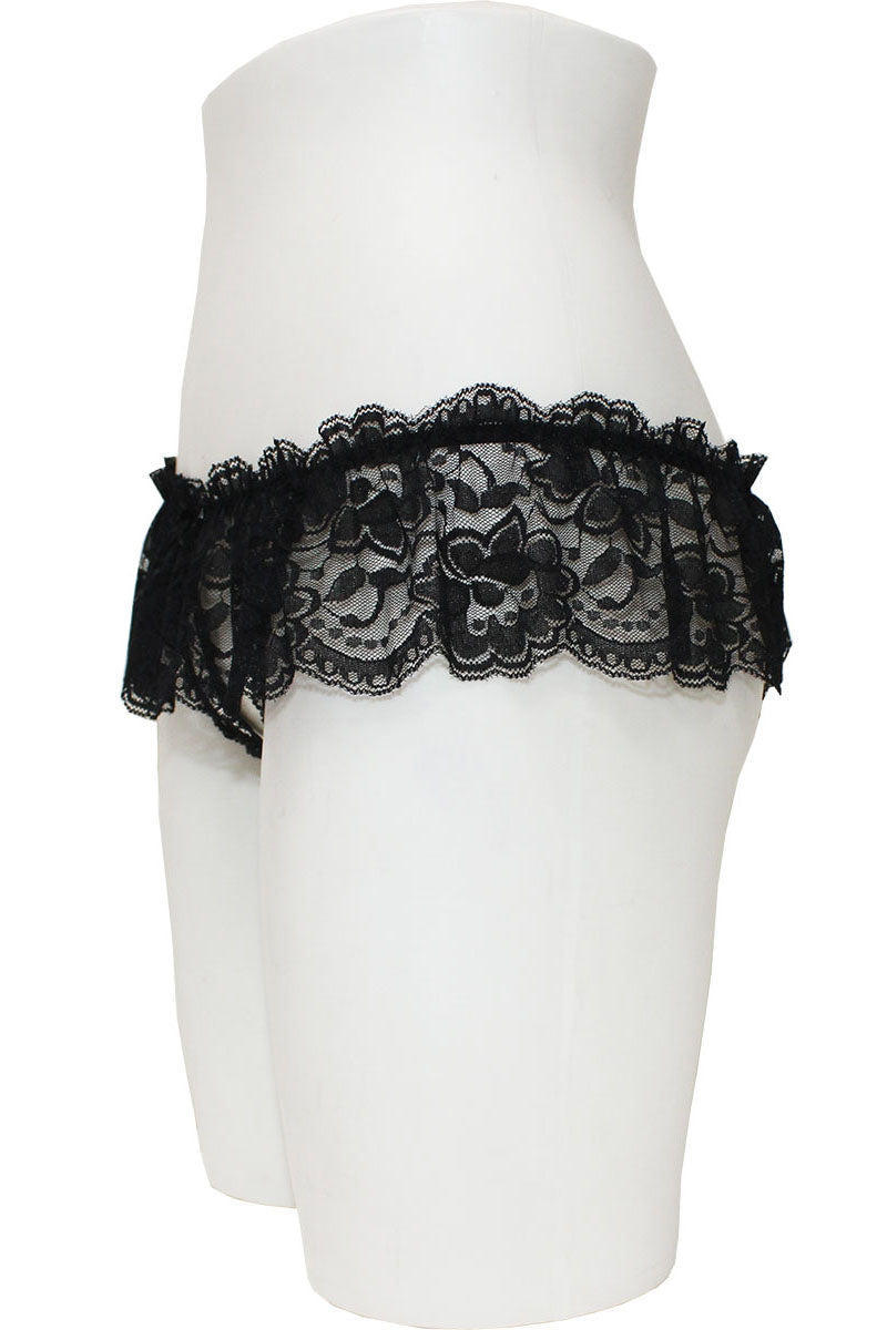 33378 12 Piece Sexy & Comfortable Crotchless Panty with Lace Skirt