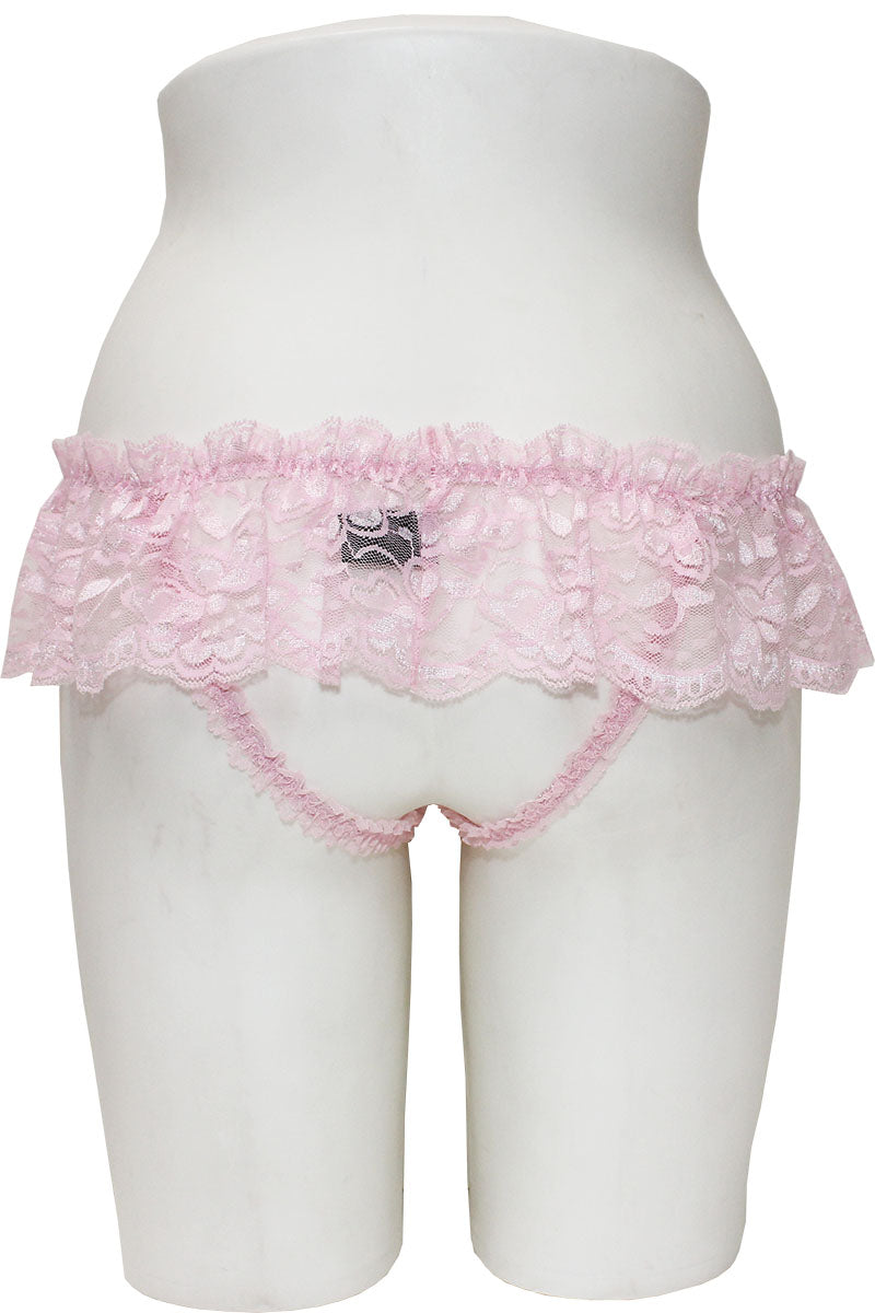 33378 12 Piece Sexy & Comfortable Crotchless Panty with Lace Skirt