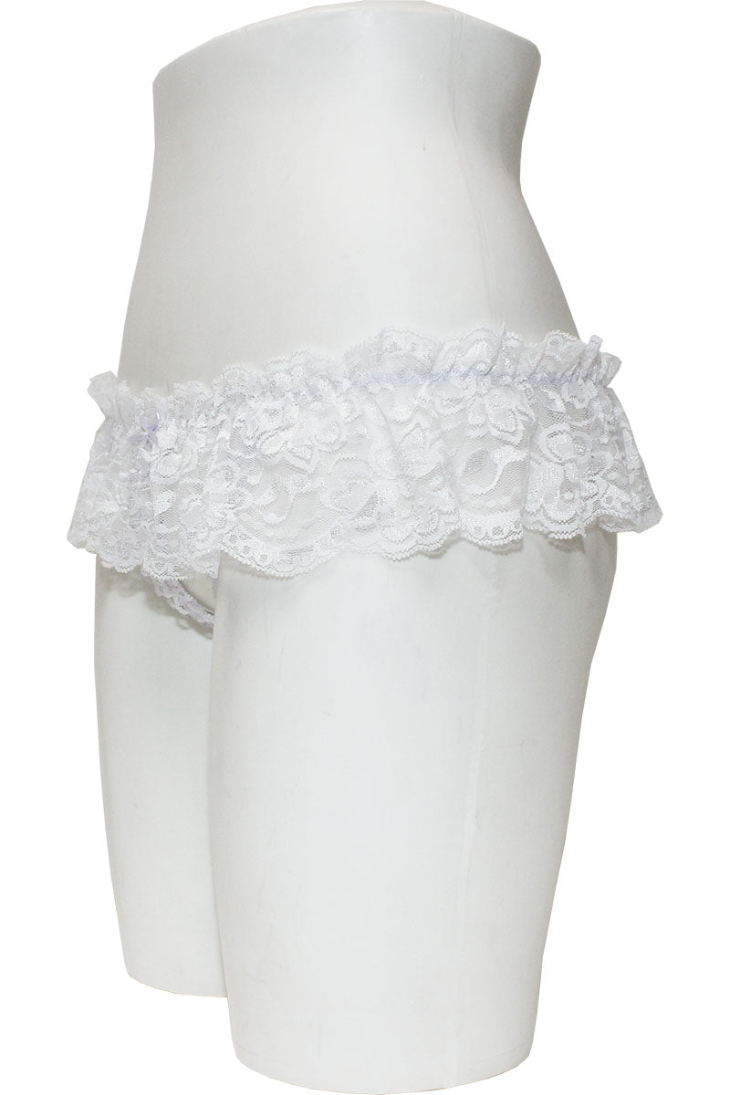 33378 12 Piece Sexy & Comfortable Crotchless Panty with Lace Skirt