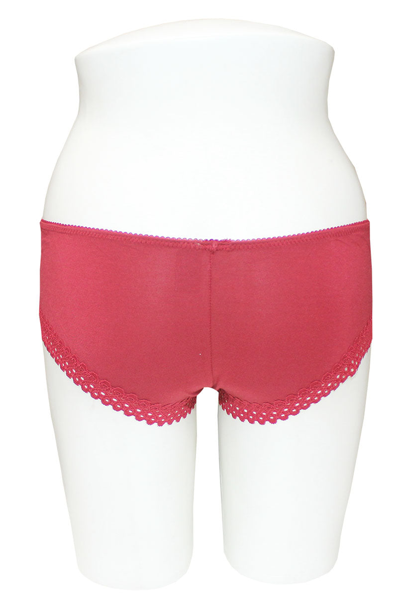 33501 12 Piece Comfortable & Stylish Soft Lace Trim Panty C01