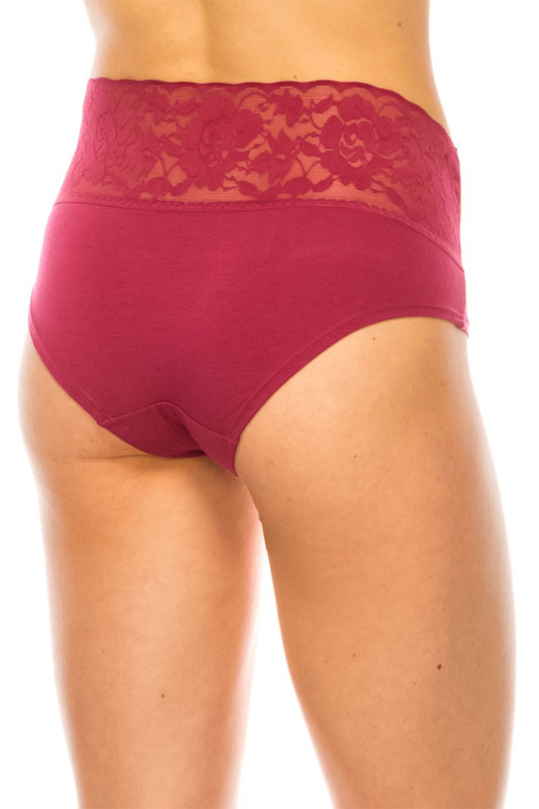 33502 12 Piece Lace Band Super Soft Panty (Queen Size)
