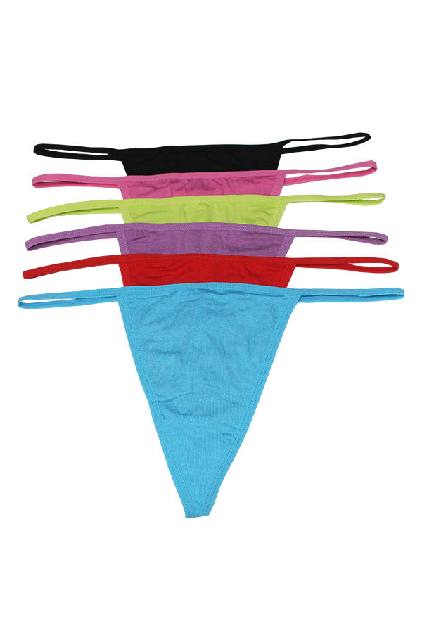 33518 12-Pack Ultra-Soft Rayon Blend Super Soft Thong C01