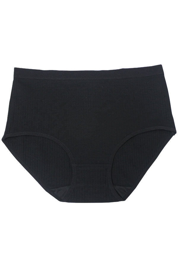 33539 12 Pieces High Coverage, Soft Cotton-Spandex Blend, Elastic Waist Cotton Brief