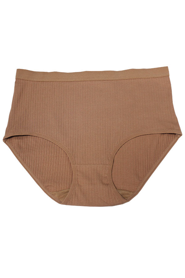 33539 12 Pieces High Coverage, Soft Cotton-Spandex Blend, Elastic Waist Cotton Brief