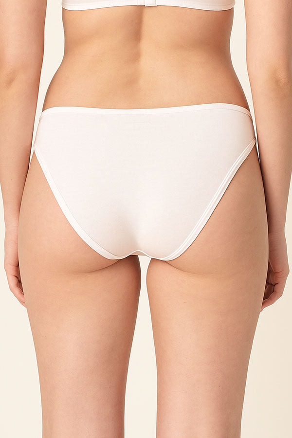 33557 12 Pieces Soft Cotton Blend, Elastic Band, Comfortable Fit Panty