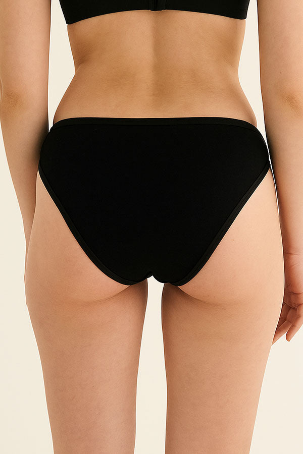 33557 12 Pieces Soft Cotton Blend, Elastic Band, Comfortable Fit Panty