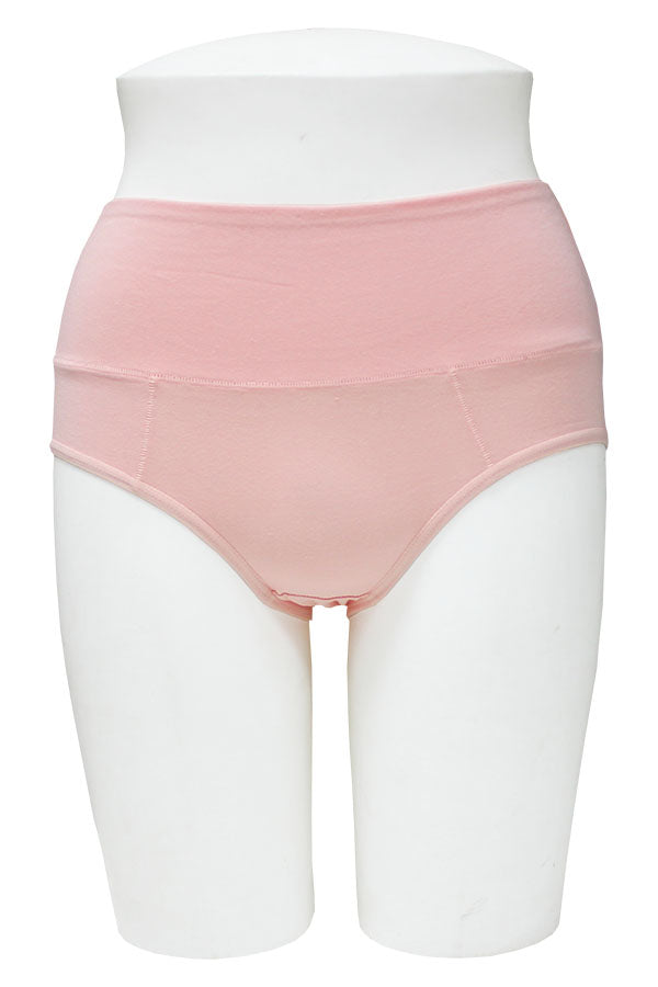 33565 12 Pieces Double Layered Waistband, Cotton Stretch Comfort Brief C01