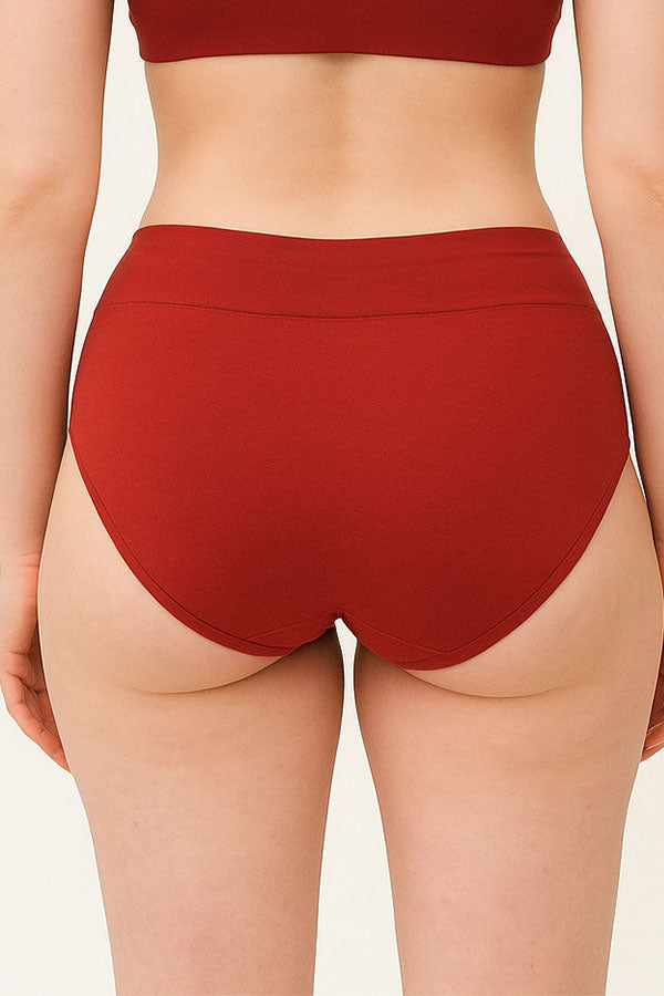 33567 Women’s High Waist Full Coverage Brief Panty-12pcs-Wholesale