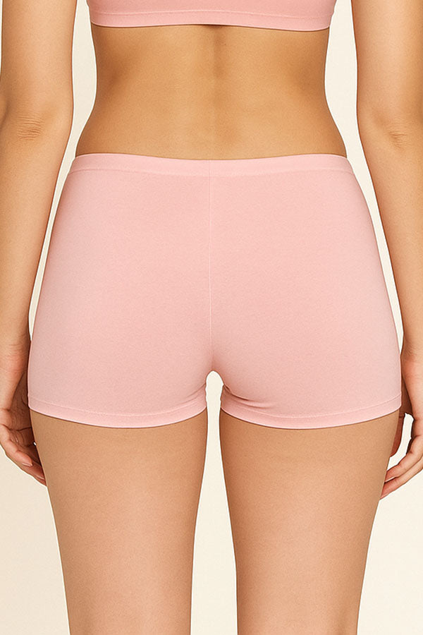 33573 6 Pieces Cotton Stretch Blend, Everyday Comfort Junior shorts