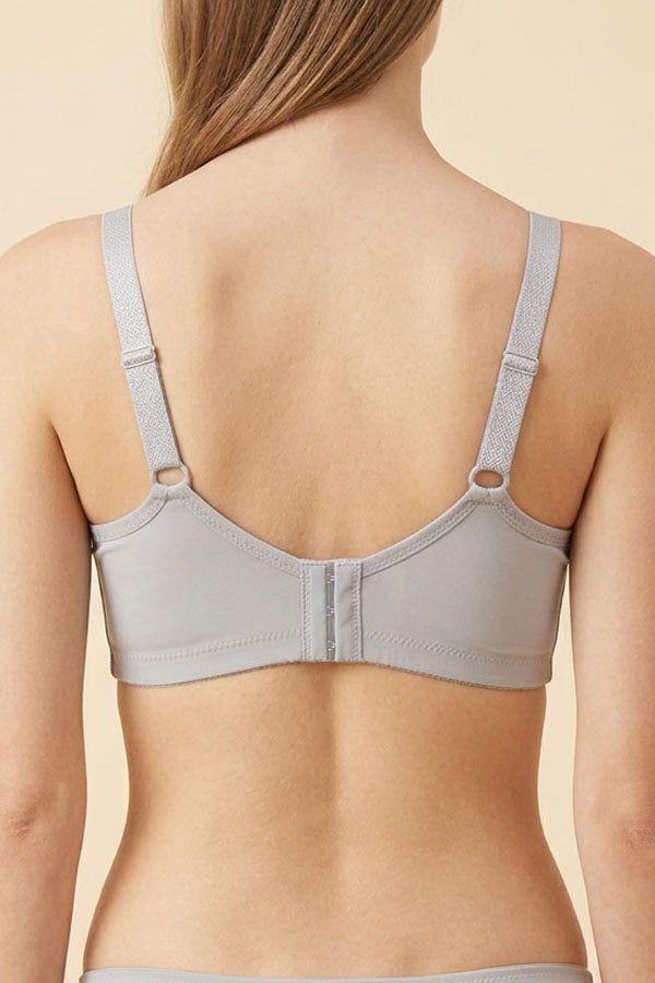 50303 6-Pack Comfortable & Supportive, 3-Hook Back Closure Wireless Bra B C D Cup