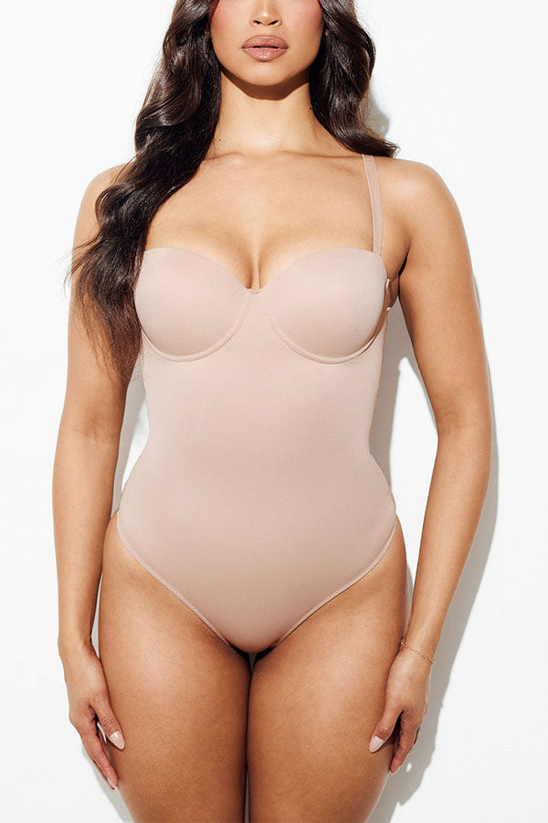 60000 3 Piece Tummy & Waist Control Shaping Bodysuit with Molded Cup