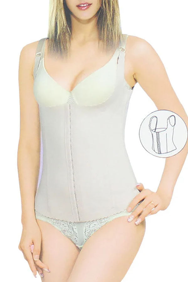 65136 1 Piece Shapewear Vest for a Trimmer Figure – Slims Belly, Contours Waist & Lifts Buttocks