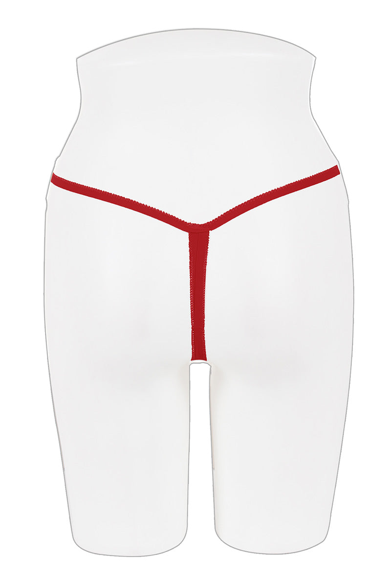 66033 6 Piece Butterfly Crotchless G-String Thong – One Size