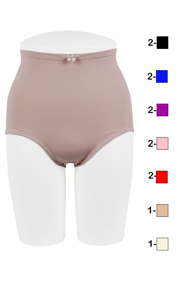 69056 12 Piece Comfortable Stretchable Nylon-Spandex Blend Double layered brief