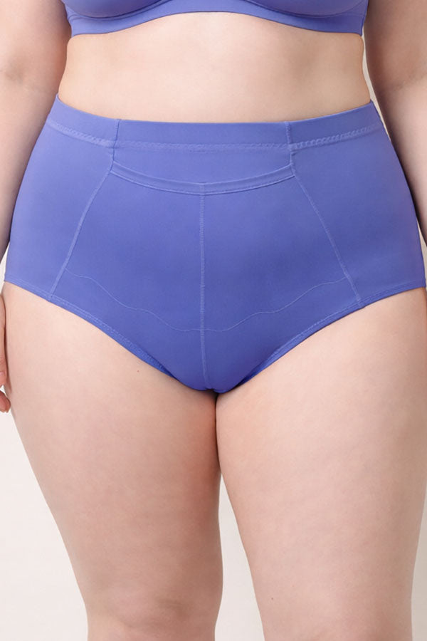 70108 12 Pieces Comfortable Cotton Underwear with Front Center Pocket & Full Seat Coverage Solid Full Brief C01