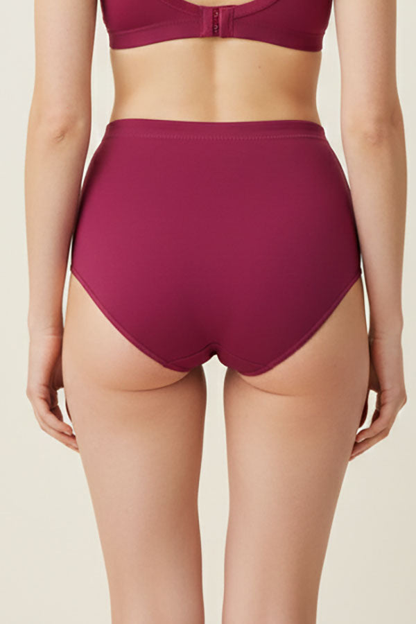 70108 12 Pieces Comfortable Cotton Underwear with Front Center Pocket & Full Seat Coverage Solid Full Brief C01