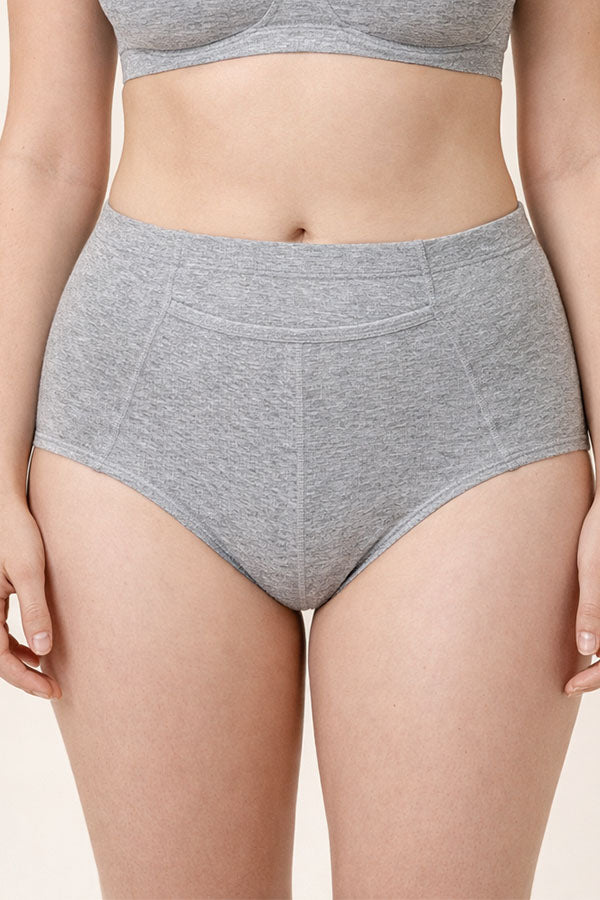 70108 12 Pieces Comfortable Cotton Underwear with Front Center Pocket & Full Seat Coverage Solid Full Brief C01