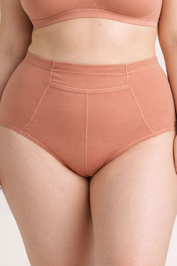 70108 12 Pieces Comfortable Cotton Underwear with Front Center Pocket & Full Seat Coverage Solid Full Brief C01