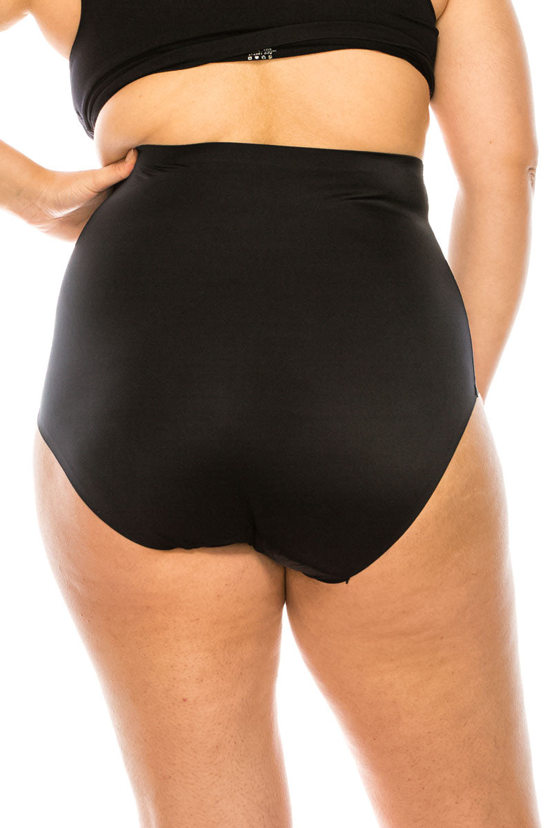 7093 Laser Cut High Waist Brief Panty