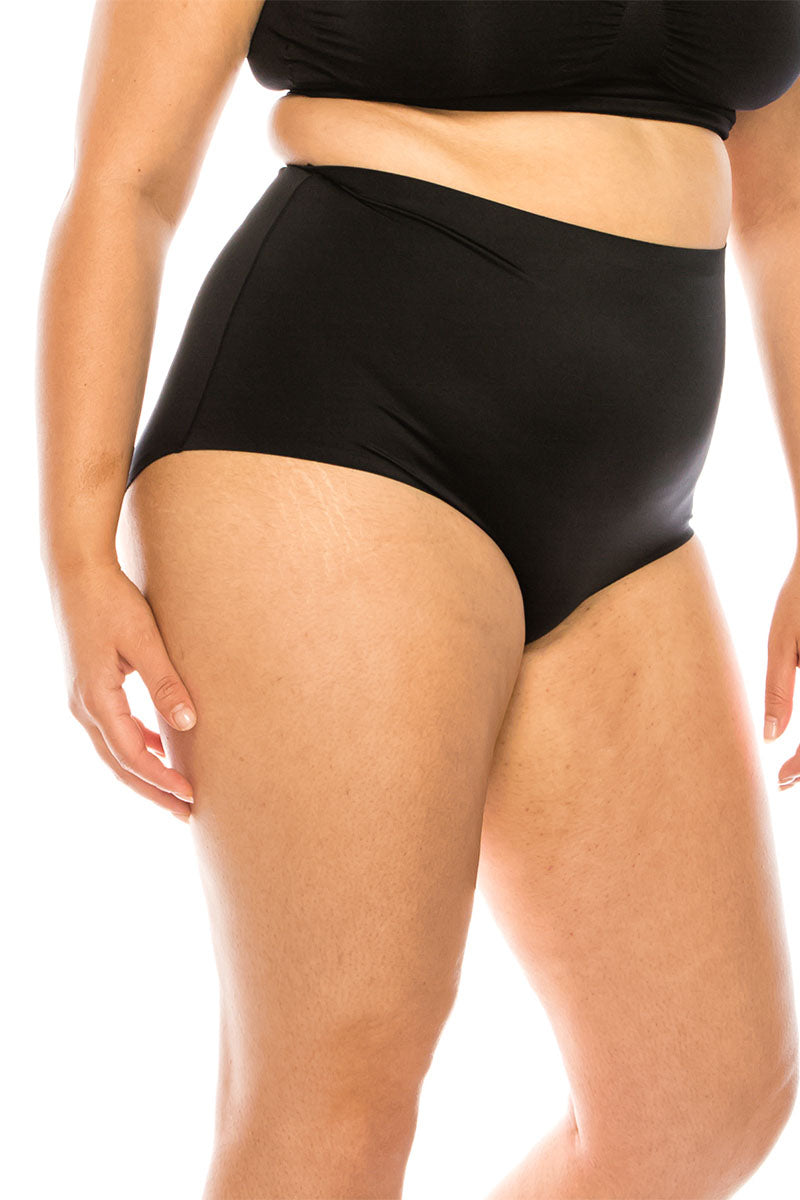 7093 Laser Cut High Waist Brief Panty