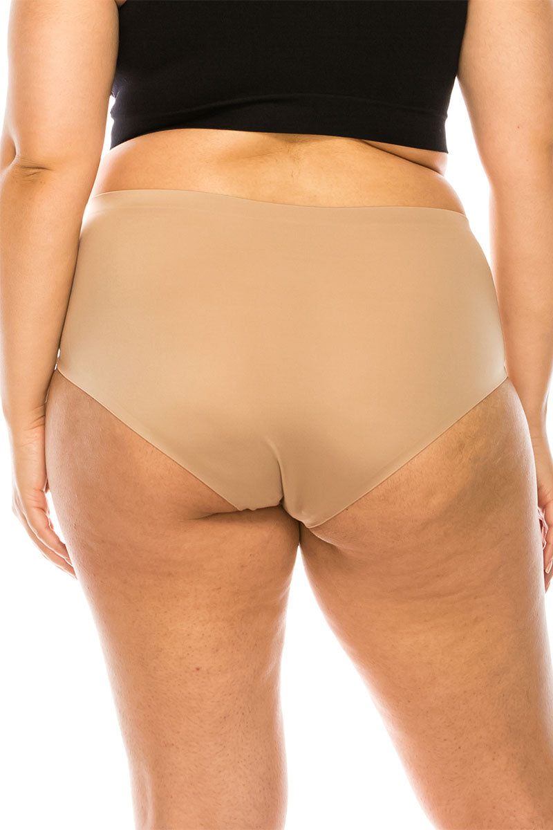 7094 6 Piece Comfortable & Invisible Fit Seamless No Line Laser Cut Hipster Panty