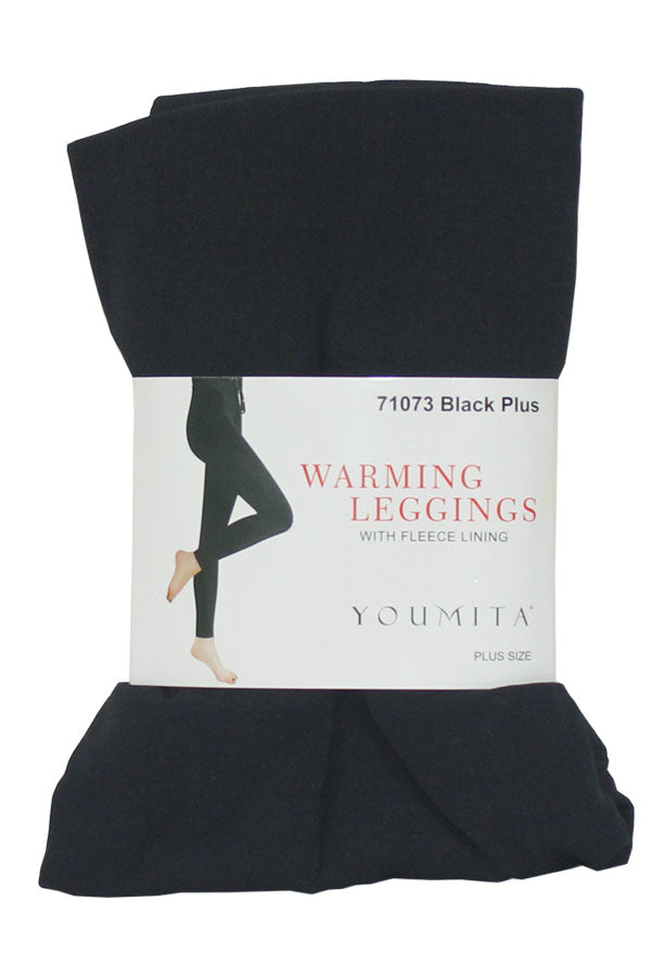 71073 6 Pieces Comfortable Non-Run Tights with Support & Non-Binding Waistband Warming Leggings with Fleece Lining