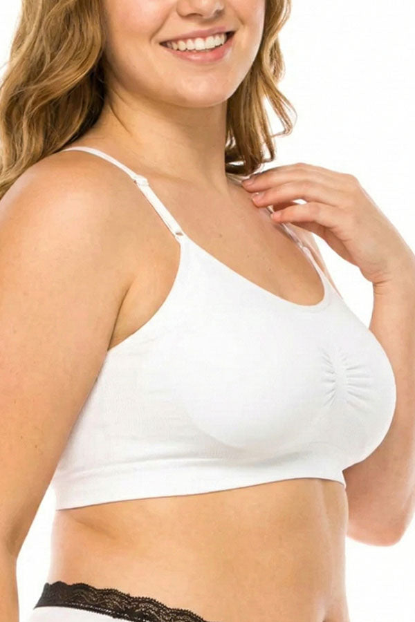 72091 6 Piece Comfortable Breathable Microfiber Bra with Removable Straps