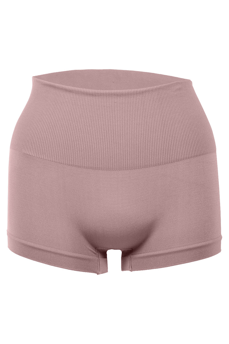 72103 6 Pices Comfortable Seamless Firm Waist Control, Breathable & Tagless Shapewear Boyshort