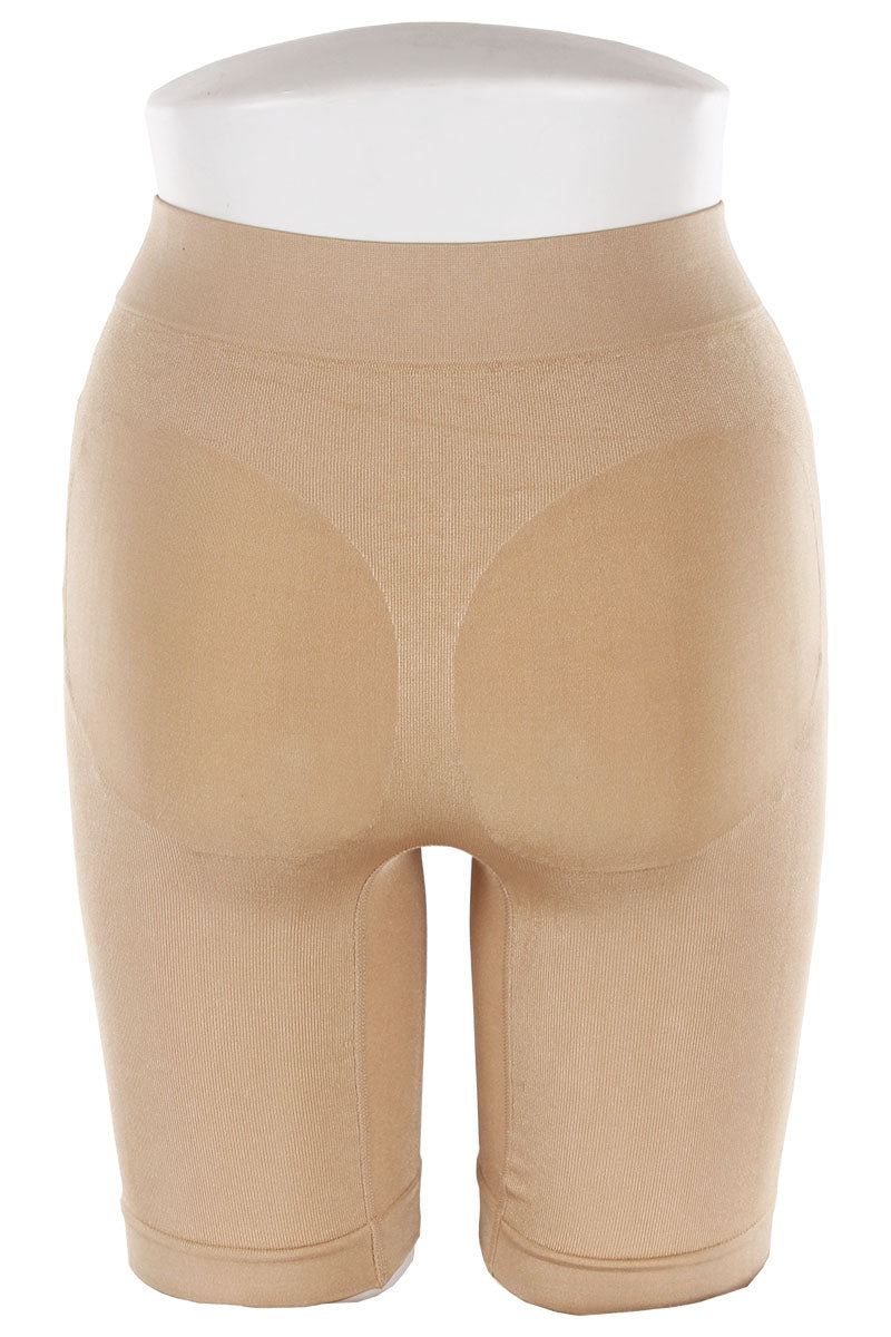 72159 6 Piece Butt Booster Shapewear Firm Waist Control Seamless Boyshorts