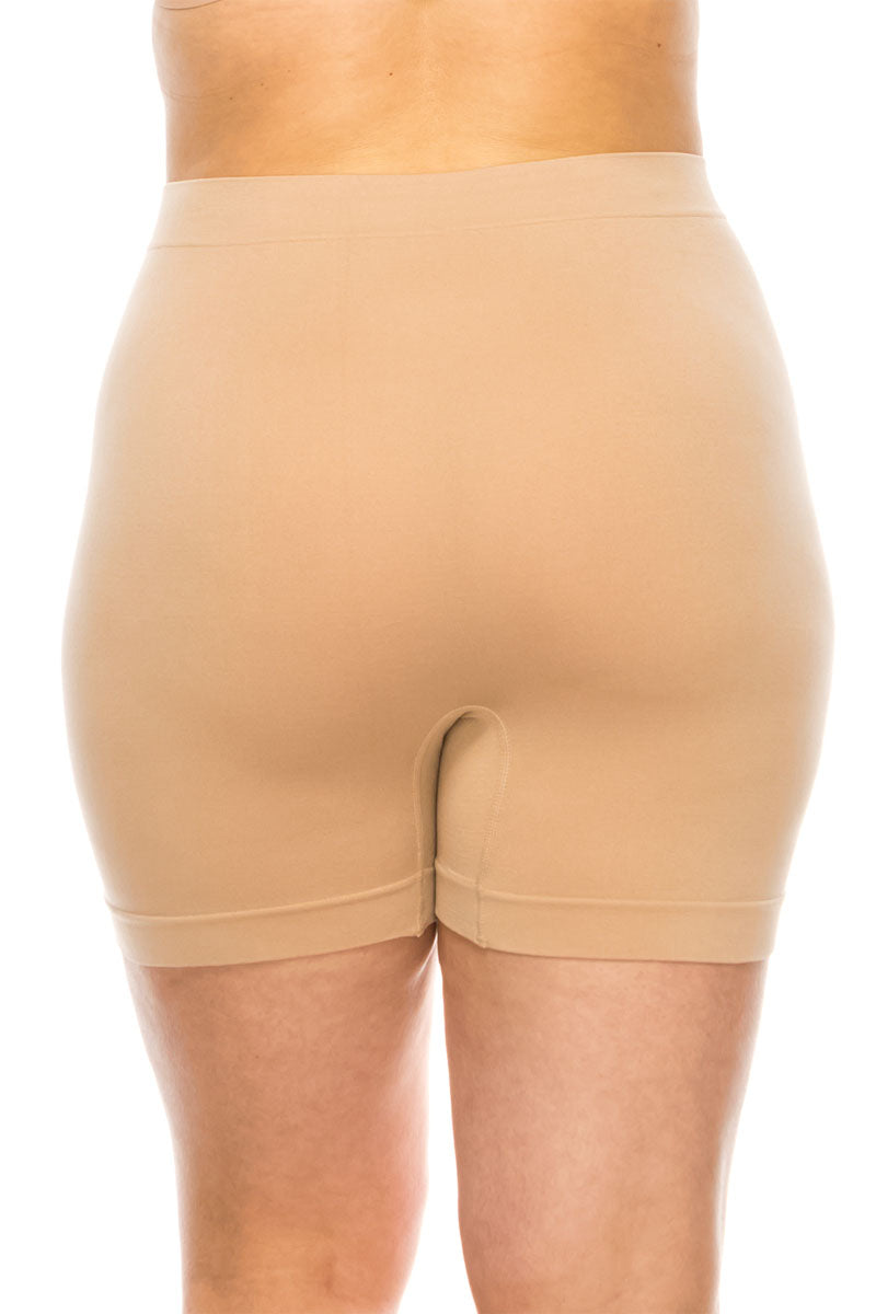 72182 6 Piece Solid Free Size Plus Shorts