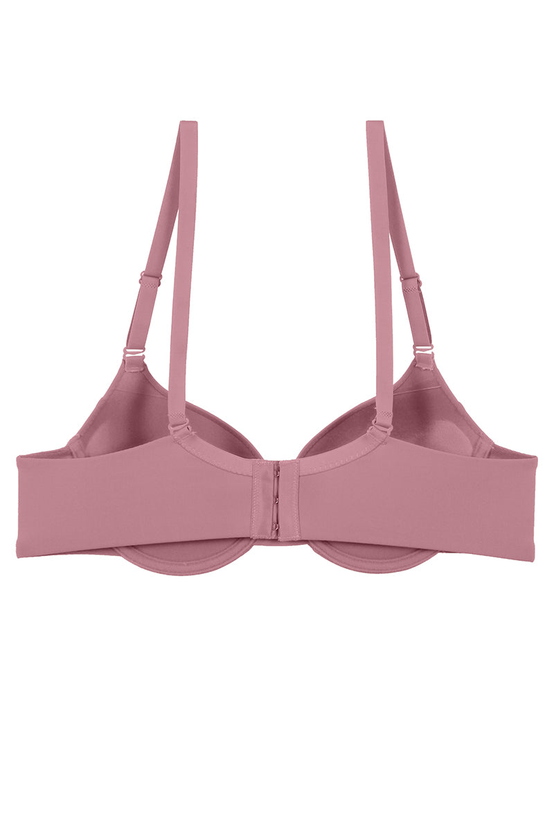 78191 12-Pack Push-Up & Removable Straps Solid Plunge Bra with Underwire B C Cup