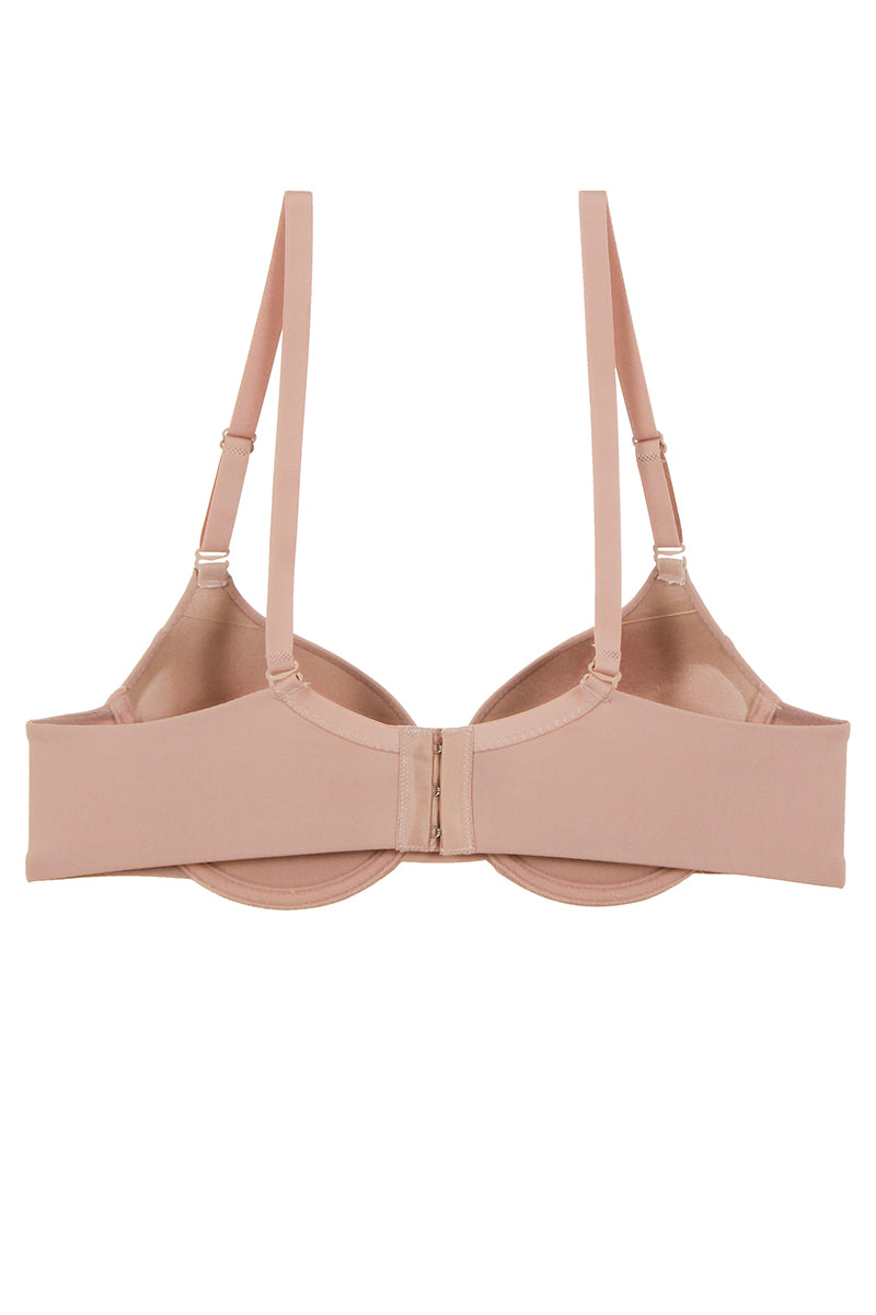 78191 12-Pack Push-Up & Removable Straps Solid Plunge Bra with Underwire B C Cup