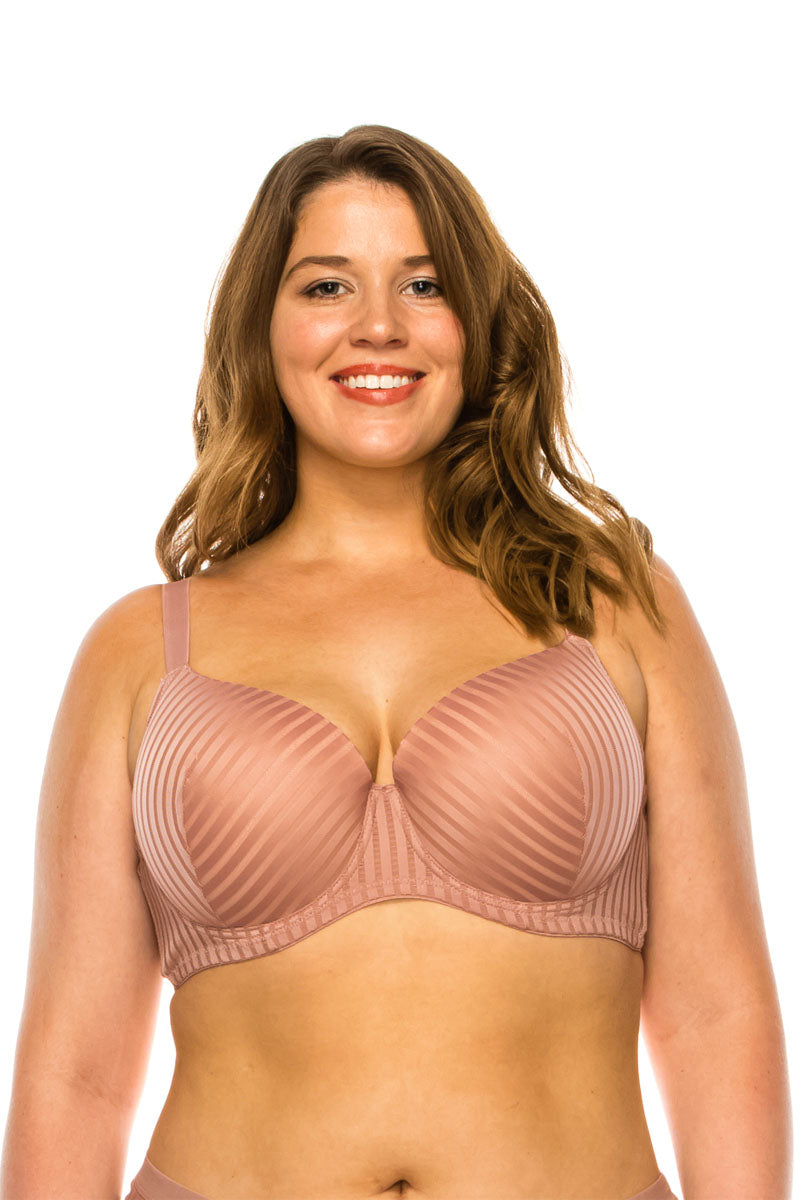 78313 Stripe Lace Bra D-DD Cup